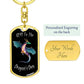 Dragon's Den 1 (Custom Private) - Swivel Dog Tag Key Chain