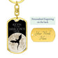 Dragon's Den 9 (Custom Private) - Swivel Dog Tag Key Chain