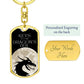 Dragon's Den 2 (Custom Private) - Swivel Dog Tag Key Chain