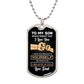 To Son From Dad (Fist Bump) - Dog Tag