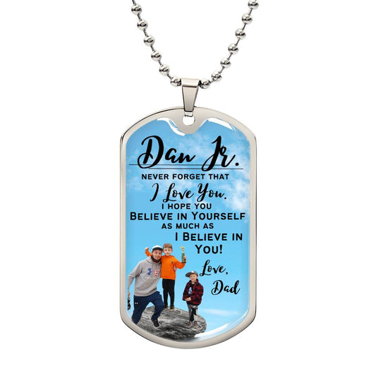 Private for Dan Busch- Dog Tag Necklace - Dan Jr