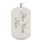 To My Nephew (Fist Bump) From Uncle - Dog Tag Necklace