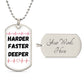 Harder / CPR Saves Lives (Medical / EMS / Doctor / Nurse / Healthcare) - Dog Tag Necklace