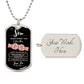 Custom - To My Son, Love Pa (Fist Bump) - Graphic Dog Tag