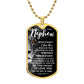 To My Nephew (This Old Lion) - Dog Tag Necklace