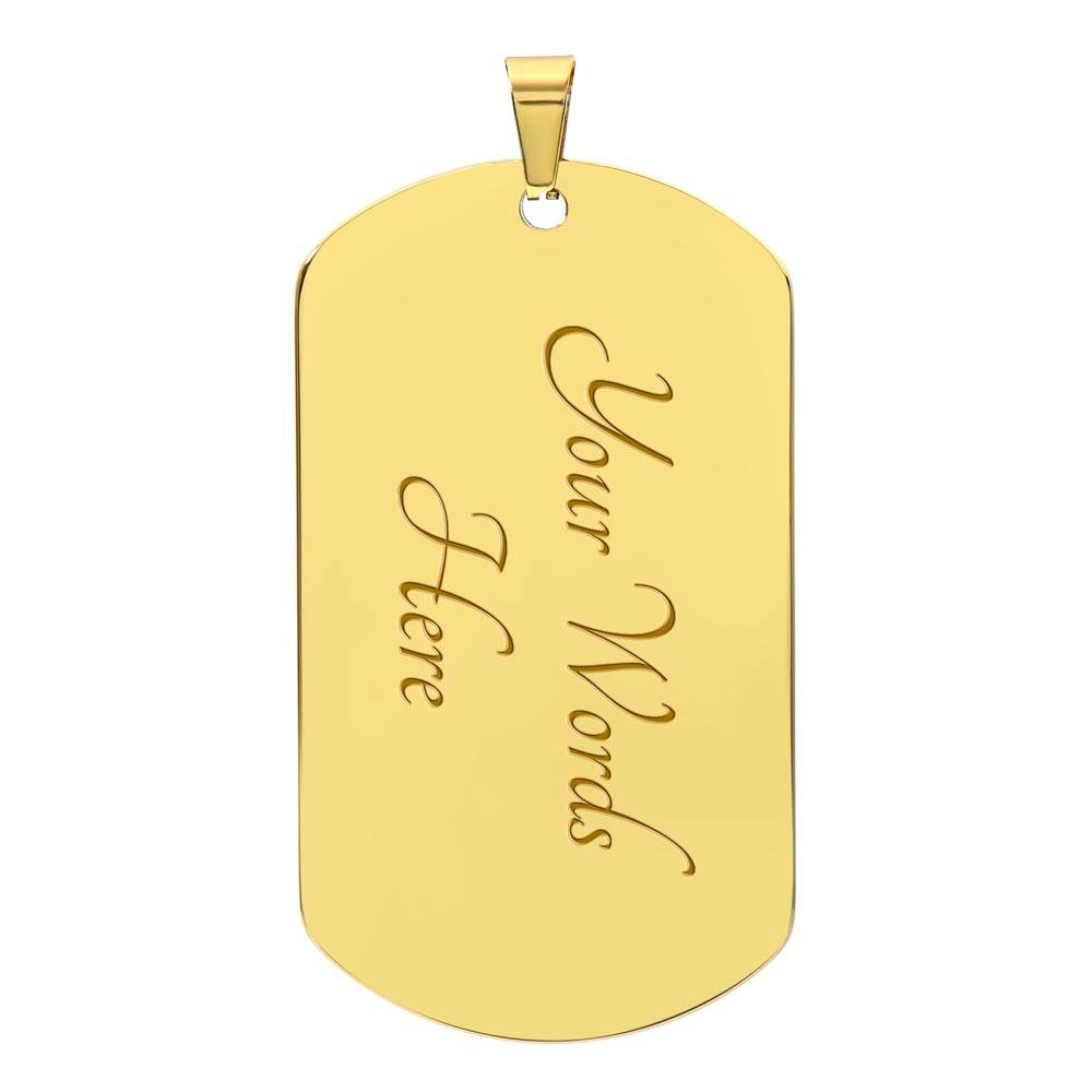 To Our Son (This Whole Pride has your back) - Dog Tag Necklace