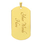 Custom - To My Son, Love Pa (Fist Bump) - Graphic Dog Tag