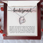 To My Bridesmaid (Wedding) - Forever Love Necklace