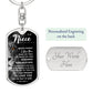 To My Niece (This Old Lion) - Swivel Dog Tag Keychain