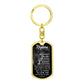 To My Nephew (This Old Wolf) - Swivel Dog Tag Key Chain
