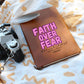 Faith Over Fear _ Leather Journal