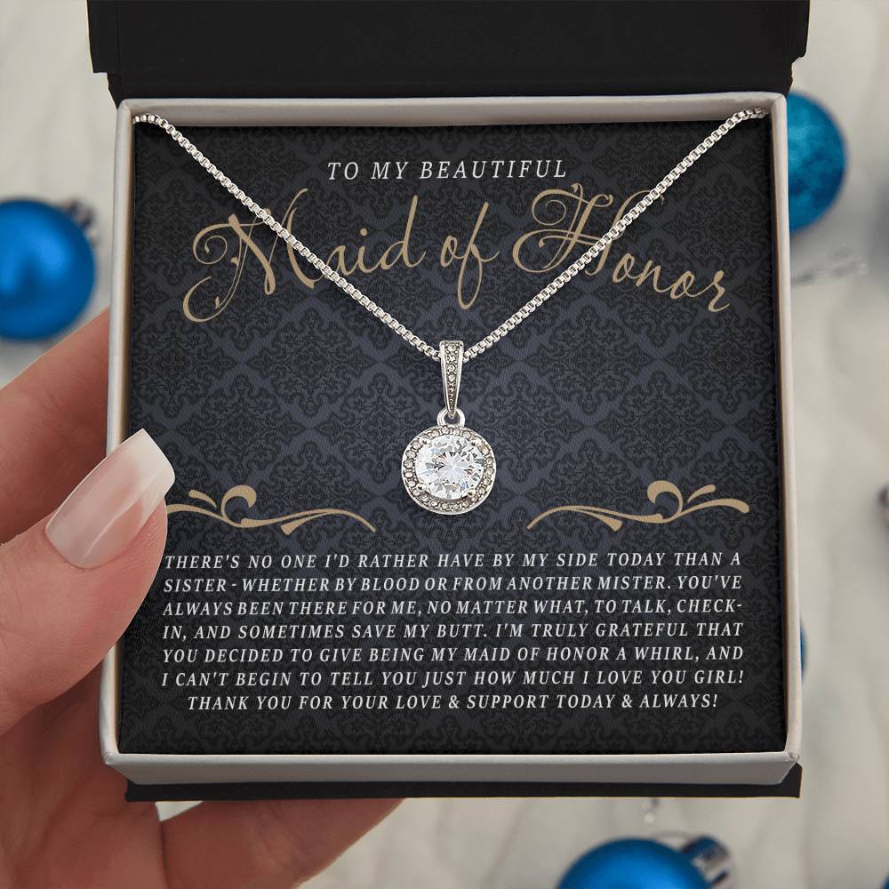 To My Maid of Honor (Wedding) - Eternal Hope Necklace