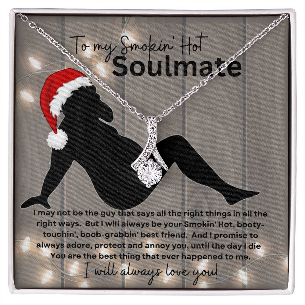 To My Smokin' Hot Soulmate (Sexy bearded Naked Santa / Christmas ) - Alluring Beauty Necklace