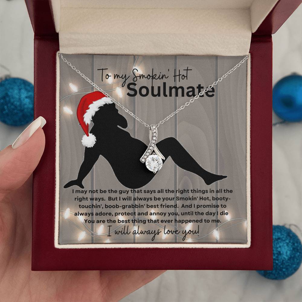 To My Smokin' Hot Soulmate (Sexy bearded Naked Santa / Christmas ) - Alluring Beauty Necklace