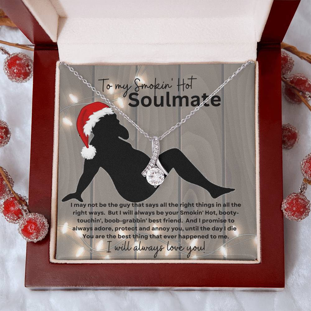 To My Smokin' Hot Soulmate (Sexy bearded Naked Santa / Christmas ) - Alluring Beauty Necklace