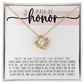 To My Maid of Honor (Wedding) - Love Knot Necklace