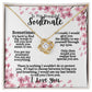 To My Beautiful Soulmate (Cherry Blossum) - Love Knot Necklace
