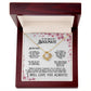To My Beautiful Soulmate (Cherry Blossoms) - Love Knot Necklace