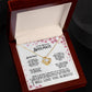To My Beautiful Soulmate (Cherry Blossoms) - Love Knot Necklace
