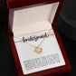 To My Bridesmaid (Wedding) - Love Knot Necklace