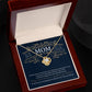 To My Mom on My Wedding Day  (Mother of the Bride/ Wedding) - Love Knot Necklace