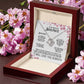 To My Beautiful Soulmate (Cherry Blossoms) - Love Knot Necklace