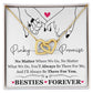 To My Best Friend / Bestie (Pinkie Promise / Besties Forever) - Interlocking Hearts Necklace