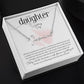 To My Daughter on Her Wedding Day (Bride / Wedding) - Script Name Necklace