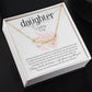 To My Daughter on Her Wedding Day (Bride / Wedding) - Script Name Necklace
