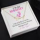 New Mommy (Pink Card) / Mother's Day - Customized Name Necklace Script
