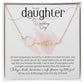 To My Daughter on Her Wedding Day (Bride / Wedding) - Script Name Necklace