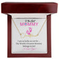 New Mommy (Pink Card) / Mother's Day - Customized Name Necklace Script