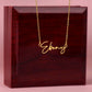 To My Daughter on Her Wedding Day (Bride / Wedding) - Script Name Necklace