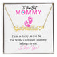 New Mommy (Pink Card) / Mother's Day - Customized Name Necklace with Heart