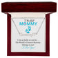 New Mommy (Blue Card) / Mother's Day - Customized Name Necklace with Heart