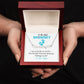 New Mommy (Blue Card) / Mother's Day - Customized Name Necklace with Heart