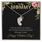 To My Mommy (Lucky Black Card) - Customized Baby Feet Necklace