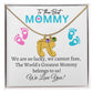 To Our Mommy - We love you ( New Mommy/ Boy / Girl Twins / Triplets/ Quads Card) - Baby Feet Necklace