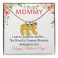 To My Mommy (Lucky White Card) - Customized Baby Feet Necklace