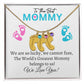 To Our Mommy - We love you ( New Mommy/ Boy / Girl Twins / Triplets/ Quads Card) - Baby Feet Necklace