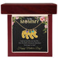 To My Mommy (Lucky Black Card) - Customized Baby Feet Necklace