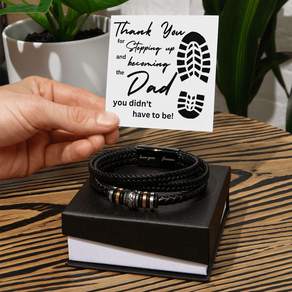 Personalized Name Bracelet Men Leather Titanium Steel Black Family Rope  Jewelry Kids Children Names Fathers Day Christmas Gift Dad Father - Etsy