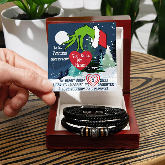 To My Amazing Son-in-Law (Grinch) - Love You Forever Bracelet