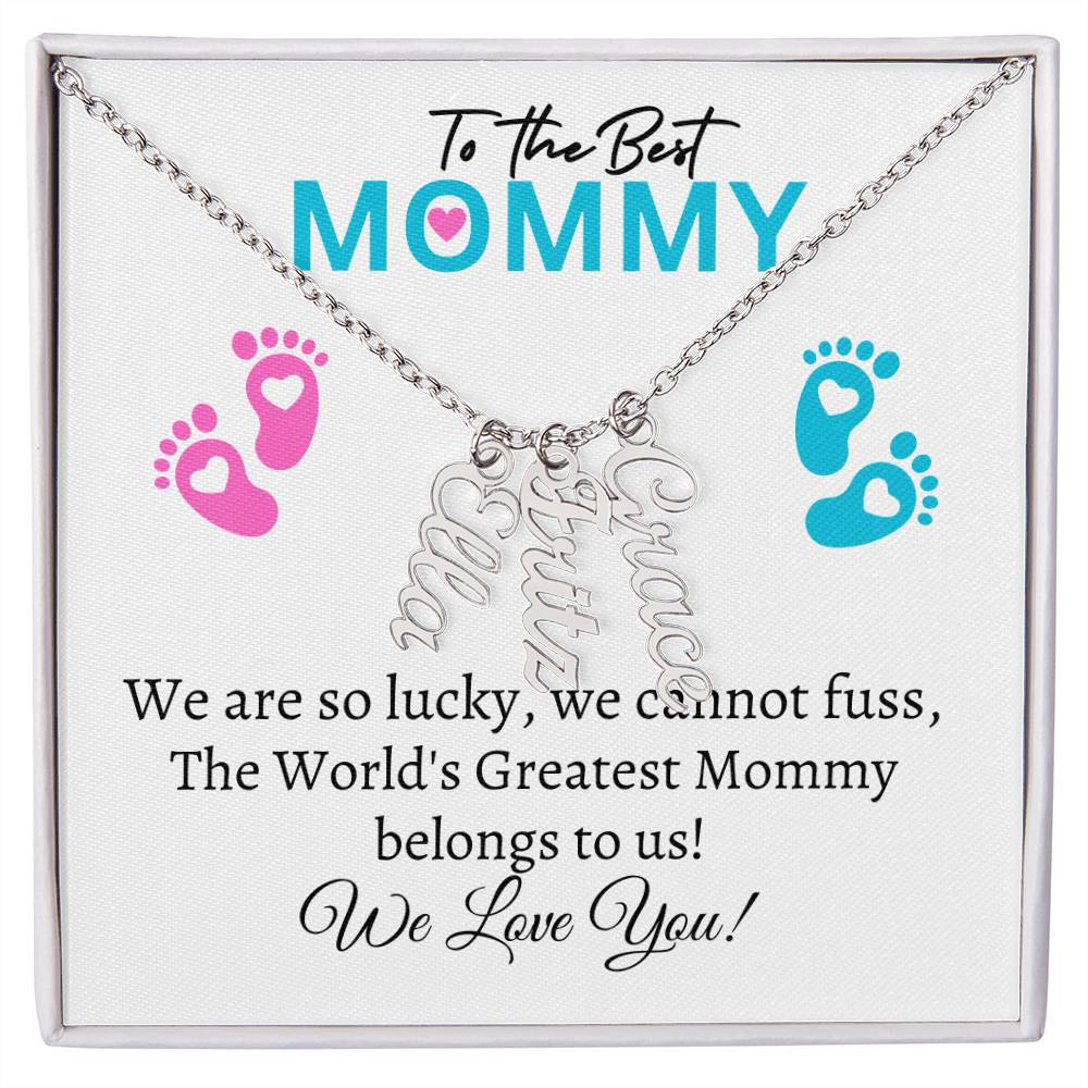 To my Mommy (Twins / Triplets / Quads) - Multiple Name Necklaces