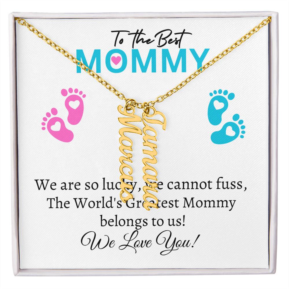 To my Mommy (Twins / Triplets / Quads) - Multiple Name Necklaces