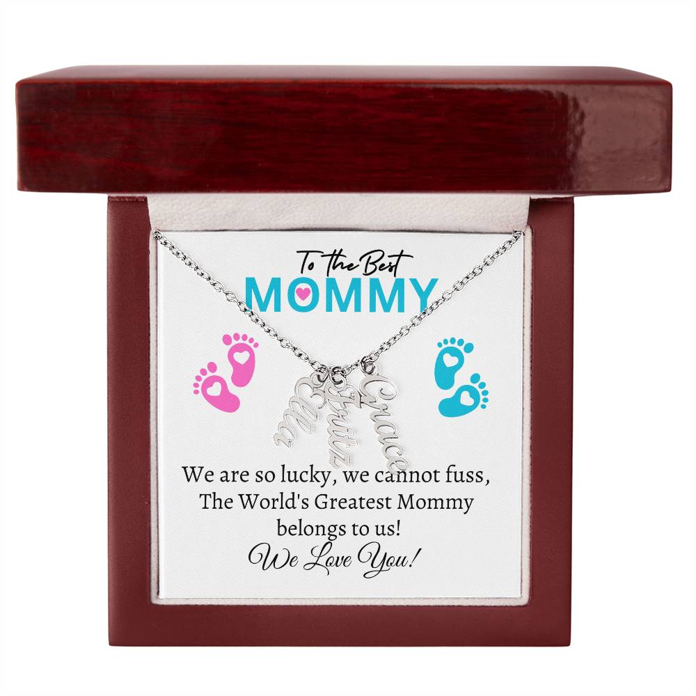 To my Mommy (Twins / Triplets / Quads) - Multiple Name Necklaces