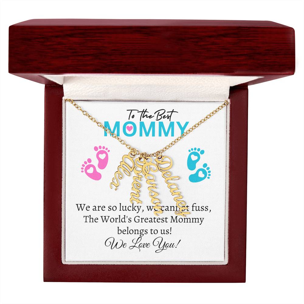 To my Mommy (Twins / Triplets / Quads) - Multiple Name Necklaces