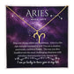 Aries (March 21 - April 19) Zodiac Sign / Symbol Necklace