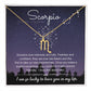 Scorpio (October 23 - November 21) Zodiac Sign / Symbol Necklace