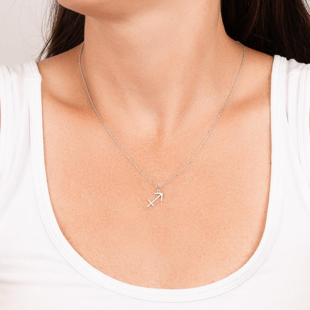 Sagittarius (November 22 - December 21) Zodiac Sign / Symbol Necklace